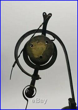 Antique Victorian Brass Servants Butlers Shop Room Bell c1890 LARGE