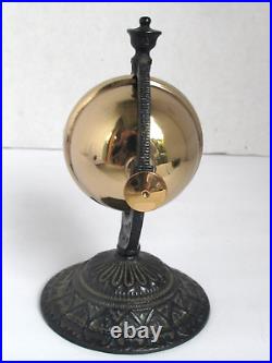 Antique Victorian Brass and Iron Hotel Counter Bell