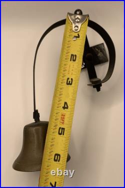 Antique Victorian Cast Brass Servants Butler Bell Door Attachment Shop Jingle