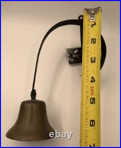 Antique Victorian Cast Brass Servants Butler Bell Door Attachment Shop Jingle