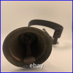 Antique Victorian Cast Brass Servants Butler Bell Door Attachment Shop Jingle