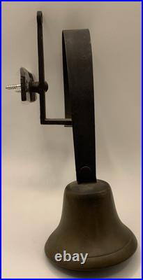 Antique Victorian Cast Brass Servants Butler Bell Door Attachment Shop Jingle
