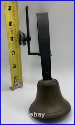 Antique Victorian Cast Brass Servants Butler Bell Door Attachment Shop Jingle