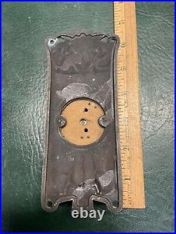 Antique Victorian Corbin Florence Pattern Bronze Door Bell & Plate