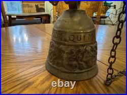Antique Victorian Figural Religious Mechanical Bell c. 1880-1910
