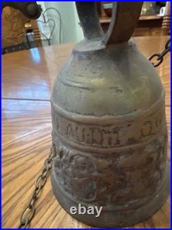 Antique Victorian Figural Religious Mechanical Bell c. 1880-1910