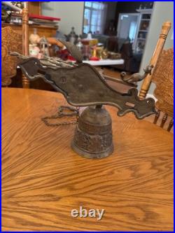 Antique Victorian Figural Religious Mechanical Bell c. 1880-1910