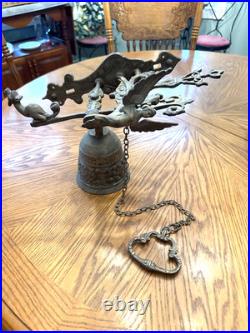 Antique Victorian Figural Religious Mechanical Bell c. 1880-1910