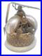 Antique Victorian French Mother of Pearl Brass Hotel Bell on Alabaster Base
