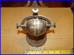 Antique Victorian Globe Spinning Rolling Ball Hotel Lobby Desk Counter Call Bell