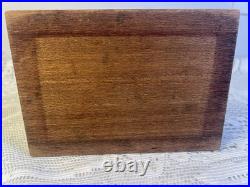 Antique Victorian Solid Brass Mechanical Desk Bell Flywheel Ringing with Wood Base