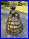Antique Victorian-Style Brass Bell Elegant Woman Figurine -Collectible