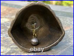 Antique Victorian-Style Brass Bell Elegant Woman Figurine -Collectible