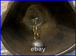 Antique Victorian-Style Brass Bell Elegant Woman Figurine -Collectible