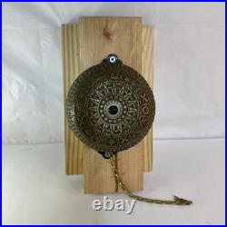 Antique Victorian brass Eastlake door bell with lever -original Works Perfectly