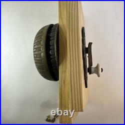 Antique Victorian brass Eastlake door bell with lever -original Works Perfectly