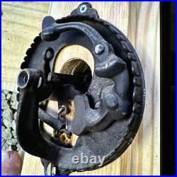 Antique Victorian brass Eastlake door bell with lever -original Works Perfectly