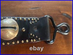 Antique Vintage 11 Etched Sleigh Bells on a 37 Leather Strap Gorgeous