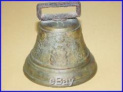 Antique Vintage 3 1/2 High 1878 Saignelegier Chiantel Fondeur Brass Bell