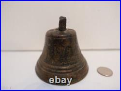 Antique Vintage 3 1/2 High 1878 Saignelegier Chiantel Fondeur Brass Bell