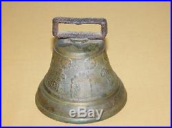 Antique Vintage 3 1/2 High 1878 Saignelegier Chiantel Fondeur Brass Bell