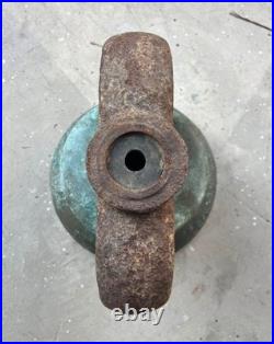 Antique Vintage 90lb Brass Bell Large Patina