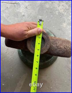 Antique Vintage 90lb Brass Bell Large Patina