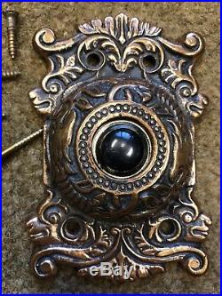 Antique Vintage Brass Dragon Door Bell Cover Doorbell