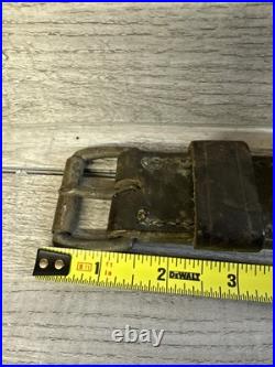 Antique Vintage Brass Sleigh Bells on Original Leather Strap, with 9 Bells