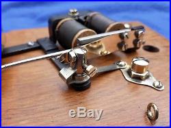 Antique Vintage Gent Electric Door Railway Butler Alarm Shop Bell Wood Brass