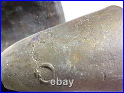 Antique Vintage Large Huge BRASS Bell Bells Chime Chimes Cresent Moon Star