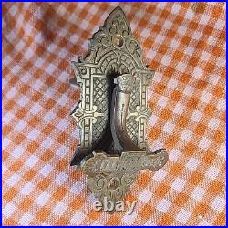 Antique Vintage Old Eastlake Victorian Doorbell Door Bell Ringer Lever Knocker