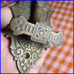 Antique Vintage Old Eastlake Victorian Doorbell Door Bell Ringer Lever Knocker