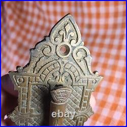 Antique Vintage Old Eastlake Victorian Doorbell Door Bell Ringer Lever Knocker