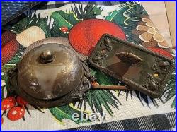 Antique Vintage Old Eastlake Victorian Twist Doorbell Turn Door Bell Ringer Door