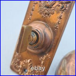 Antique Vintage Old Eastlake Victorian Twist Doorbell Turn Door Bell Ringer Door