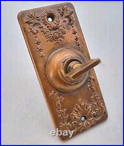 Antique Vintage Old Eastlake Victorian Twist Doorbell Turn Door Bell Ringer Door