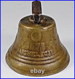 Antique Vintage Original 1878 Metal Swiss Cow Bell Chiantel Fondeur Saignelegier