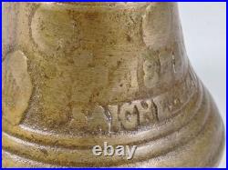 Antique Vintage Original 1878 Metal Swiss Cow Bell Chiantel Fondeur Saignelegier