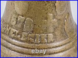 Antique Vintage Original 1878 Metal Swiss Cow Bell Chiantel Fondeur Saignelegier