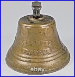 Antique Vintage Original 1878 Metal Swiss Cow Bell Chiantel Fondeur Saignelegier