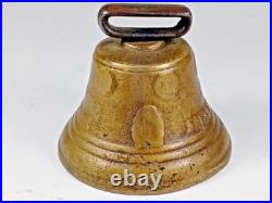 Antique Vintage Original 1878 Metal Swiss Cow Bell Chiantel Fondeur Saignelegier