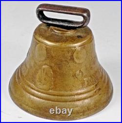 Antique Vintage Original 1878 Metal Swiss Cow Bell Chiantel Fondeur Saignelegier