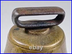 Antique Vintage Original 1878 Metal Swiss Cow Bell Chiantel Fondeur Saignelegier