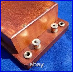 Antique Vintage Original Electric Door Railway Butler Alarm Bell Wood Brass