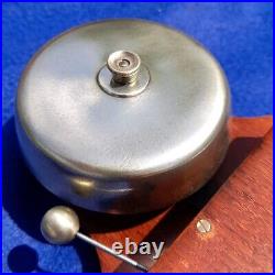 Antique Vintage Original Electric Door Railway Butler Alarm Bell Wood Brass