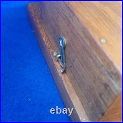 Antique Vintage Original Electric Door Railway Butler Alarm Bell Wood Brass