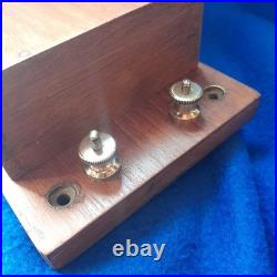 Antique Vintage Original Electric Door Railway Butler Alarm Bell Wood Brass