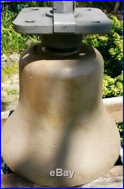 Antique Vintage Original Train Bell SOLID Brass Locomotive RR Railroad Beautiful