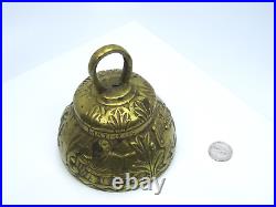 Antique Vintage Solid Brass Apostle Bell MATHEUS MARCUS LUCAS JOHANNES 3 3/8